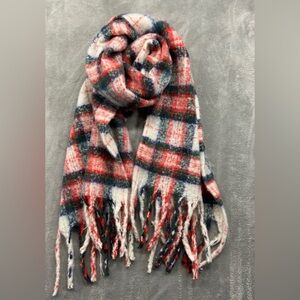 Aerie Vibrant Multicolor Knit Blanket Scarf